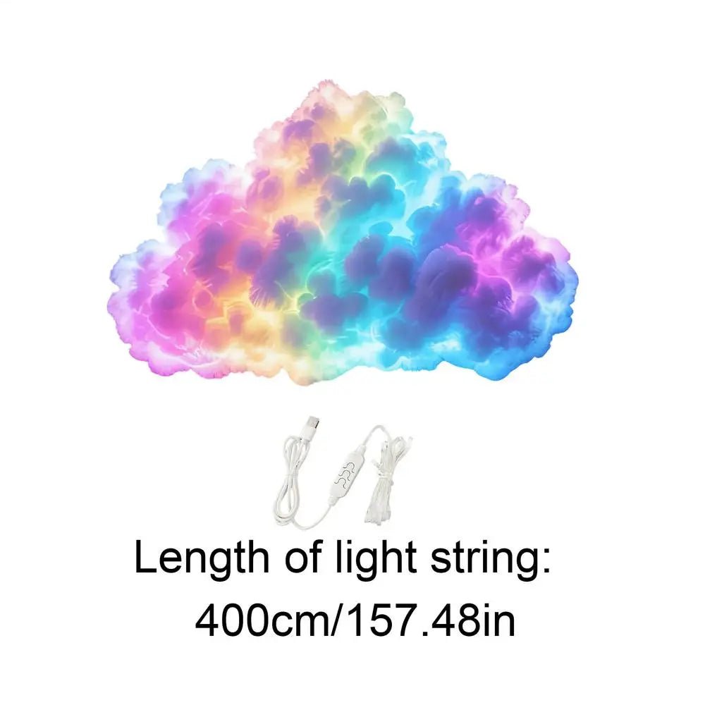 3D Thunder Cloud Lamp – USB LED Night Light with Music Rhythm - Artículos HE