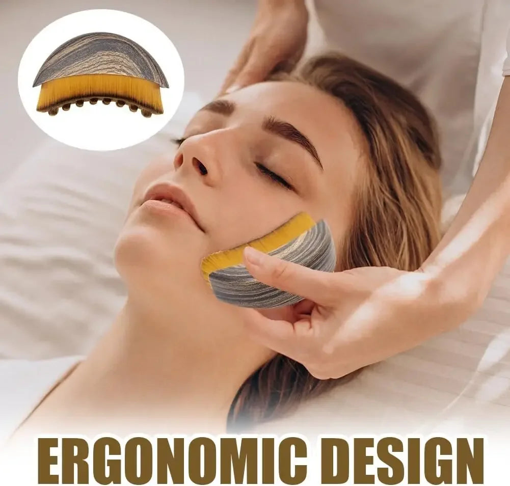 Cepillo Escultor Facial y Drenaje Linfático – Masajeador de Mandíbula y Pómulos