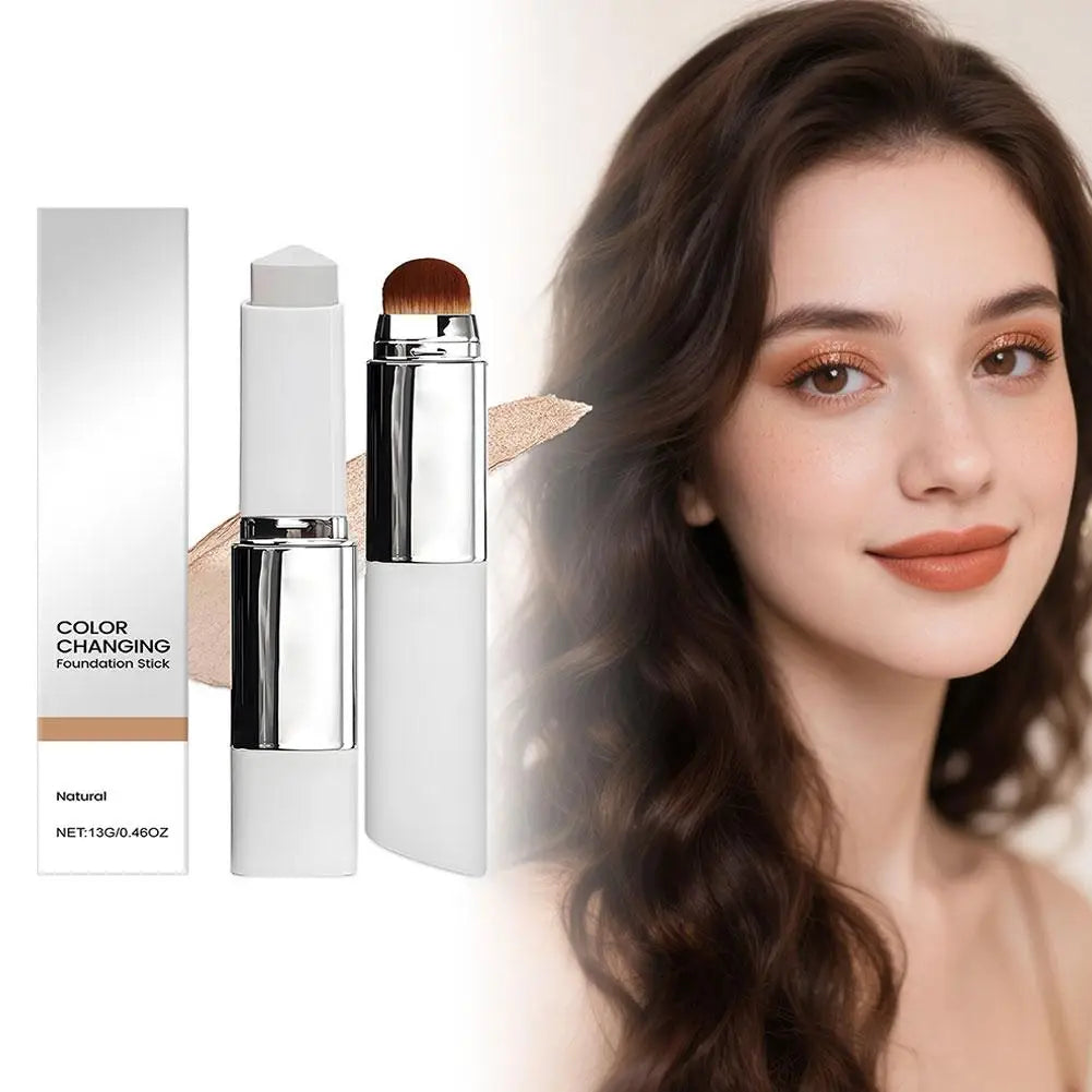 Base de Maquillaje 2 en 1 con Cambio de Color – Cobertura Total y Larga Duración