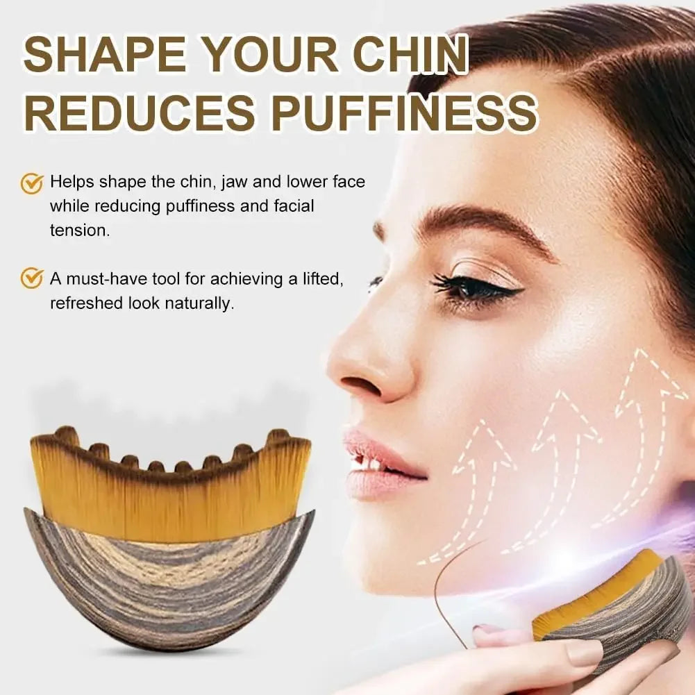 Cepillo Escultor Facial y Drenaje Linfático – Masajeador de Mandíbula y Pómulos