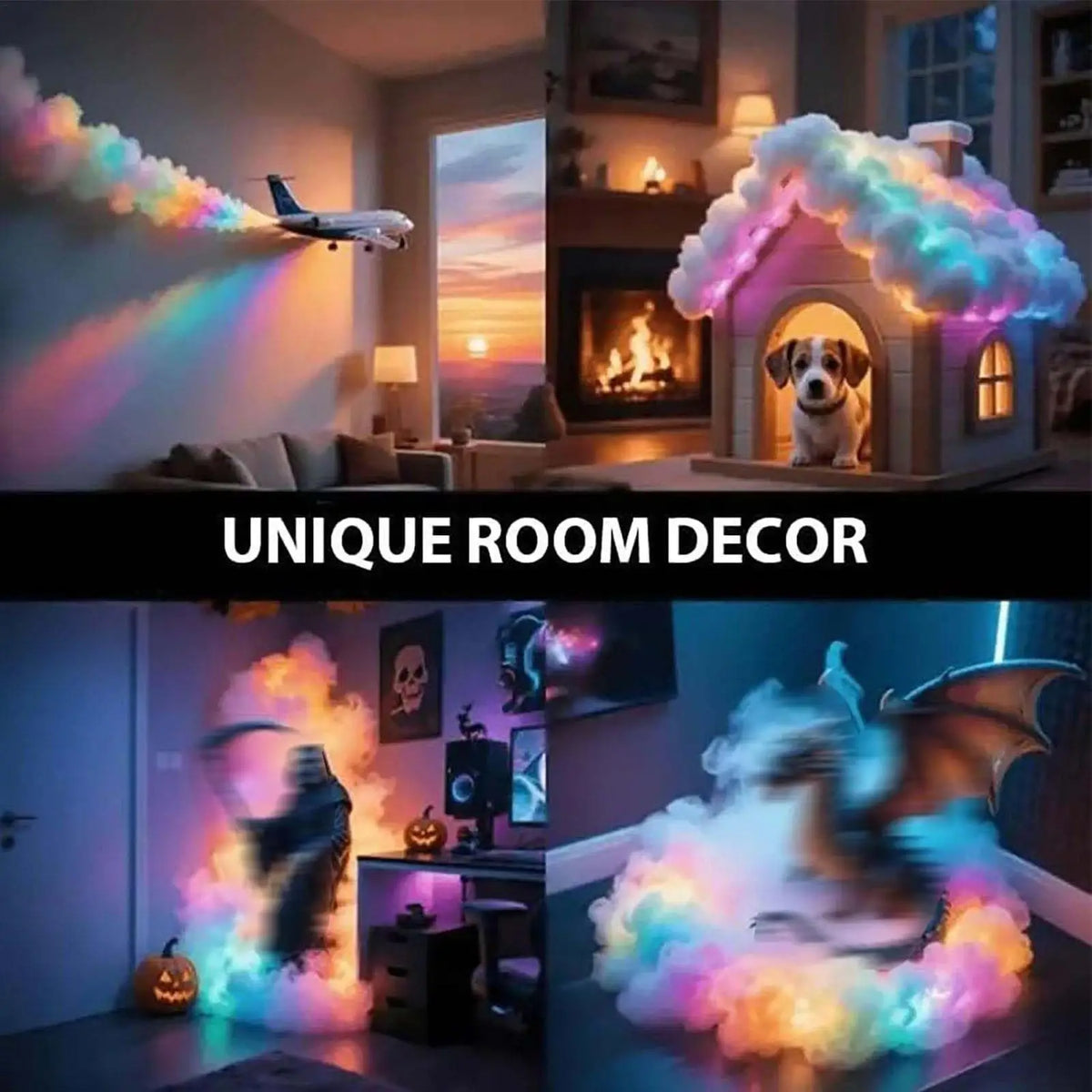 3D Thunder Cloud Lamp – USB LED Night Light with Music Rhythm