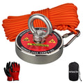 120KG Vertical Srong Neodymium Lifting Magnet Set 10M  Rope Permanant Pot Magnet D60mm Outdoor Funny Tools Fishing