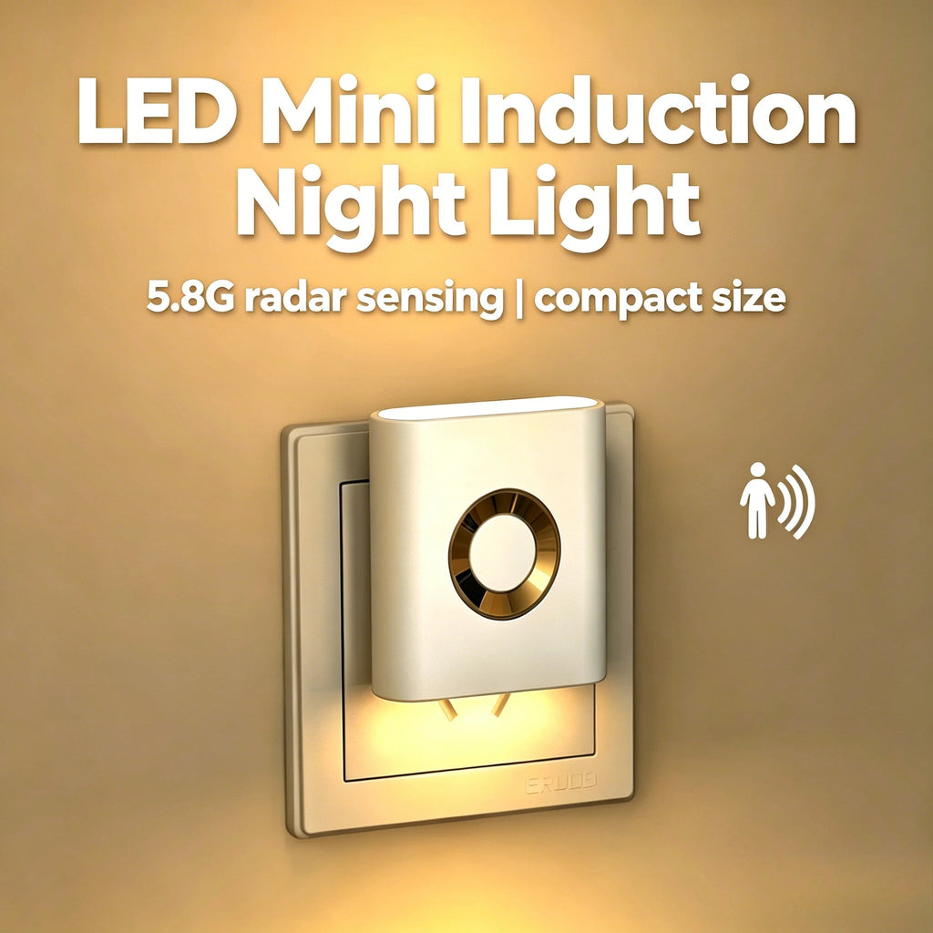Human Motion Sensor Night Light, Auto On/Off Bedside Cabinet Lamp, Up & Down Glow Ambient Light, Eye-Care LED Bedroom Night Lamp - Artículos HE
