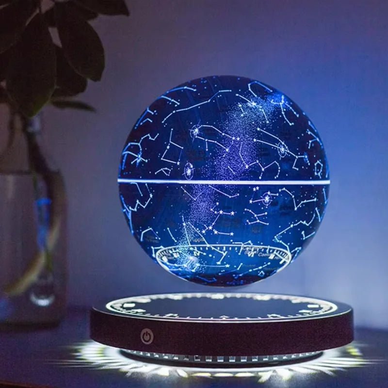 Levitating Globe Lamp – Magnetic Floating LED Earth Light - Artículos HE