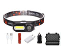 XP-G Q5 Headlamp Head Lamp Headlight Waterproof 2500lm Cob Led Built In Usb Rechargeable 14450 Battery Working Light 5w - Artículos HE